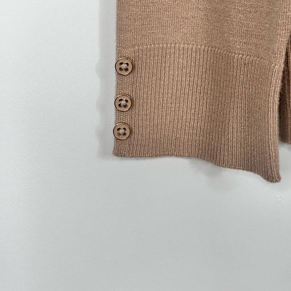 NWT CHAPS RALPH LAUREN Women’s Tan and White Turtle Neck Striped Sweater size XL - Picture 4 of 8